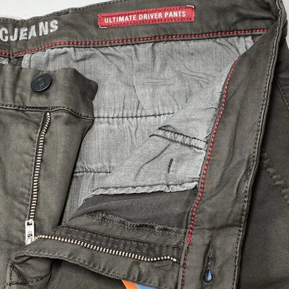 MAC Jeans Men’s Flex Ultimate Driver Slim Fit Chino Pants – Grey, Size 33x30 - Picture 9 of 13